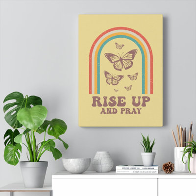 Rise Up Butterfly - Wrapped Canvas Print