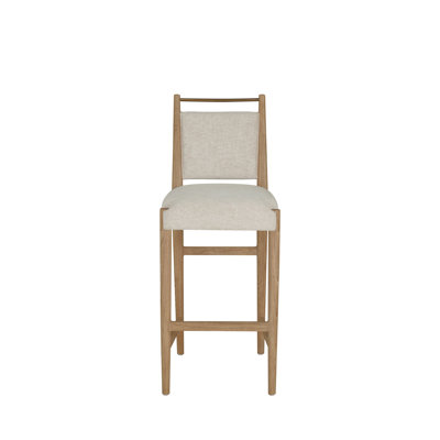 Highland Oak Reclined Back Bar Stool