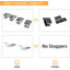 JUBEST Box Rail Exterior Barn Door Hardware Kit, Heavy Duty Sliding Barn Door Hardware-98285432-105299653