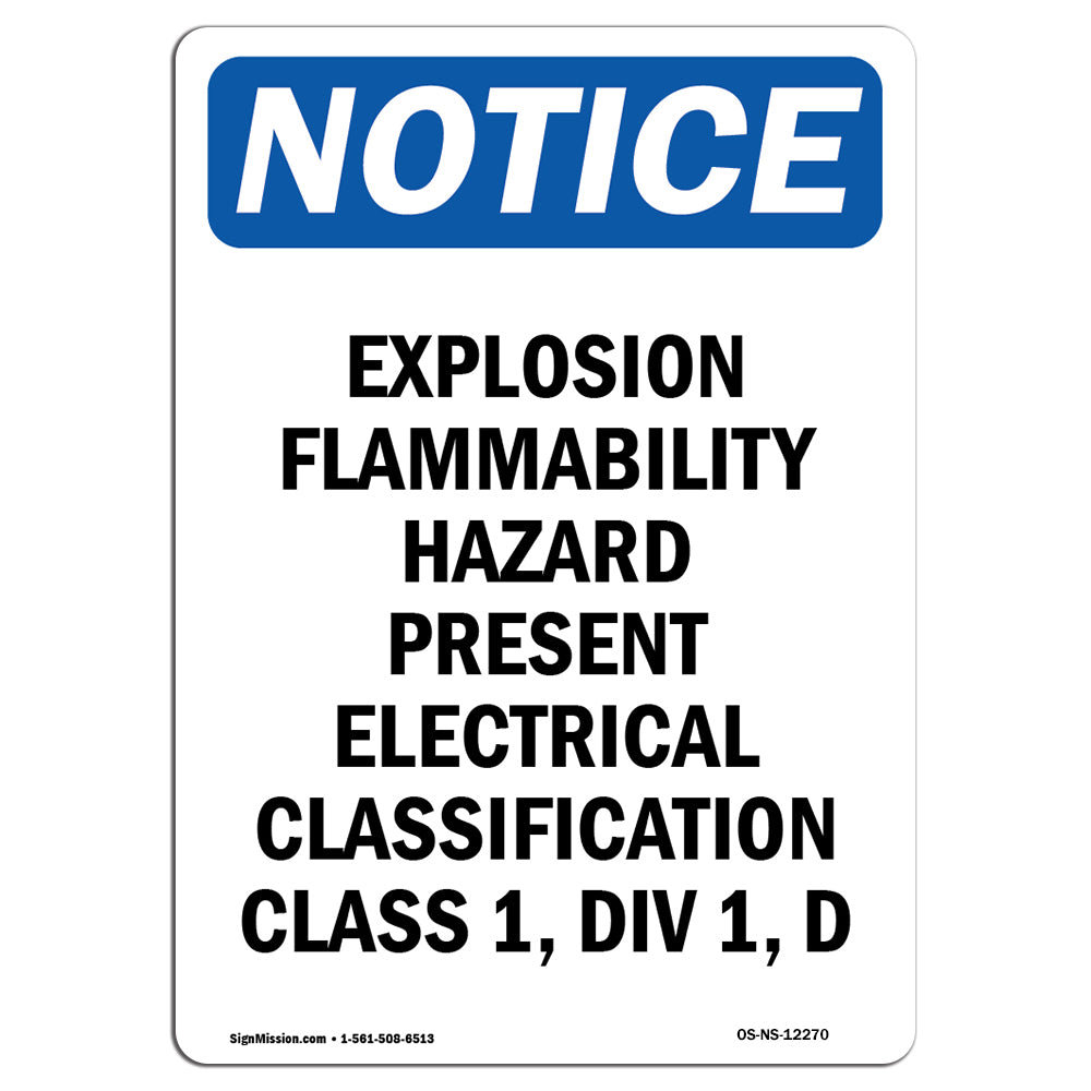 SignMission Explosion Flammability Hazard Sign | Wayfair