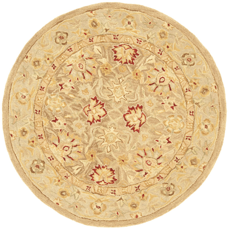 Soho Hand Tufted Wool Oriental Rug, Round 4'