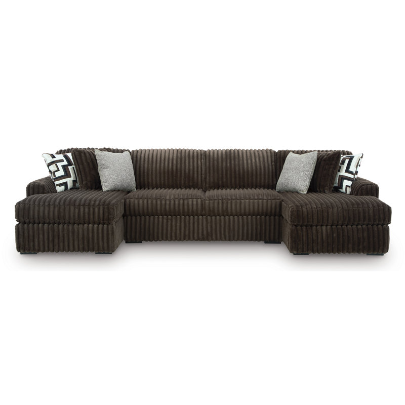 Midnight-Madness 3-Piece Sectional With Chaise