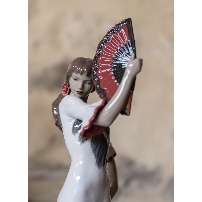 Passion and Soul Flamenco Woman Figurine, White