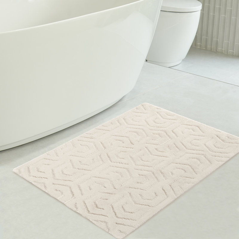  Tapis de bain antidérapant, Beige