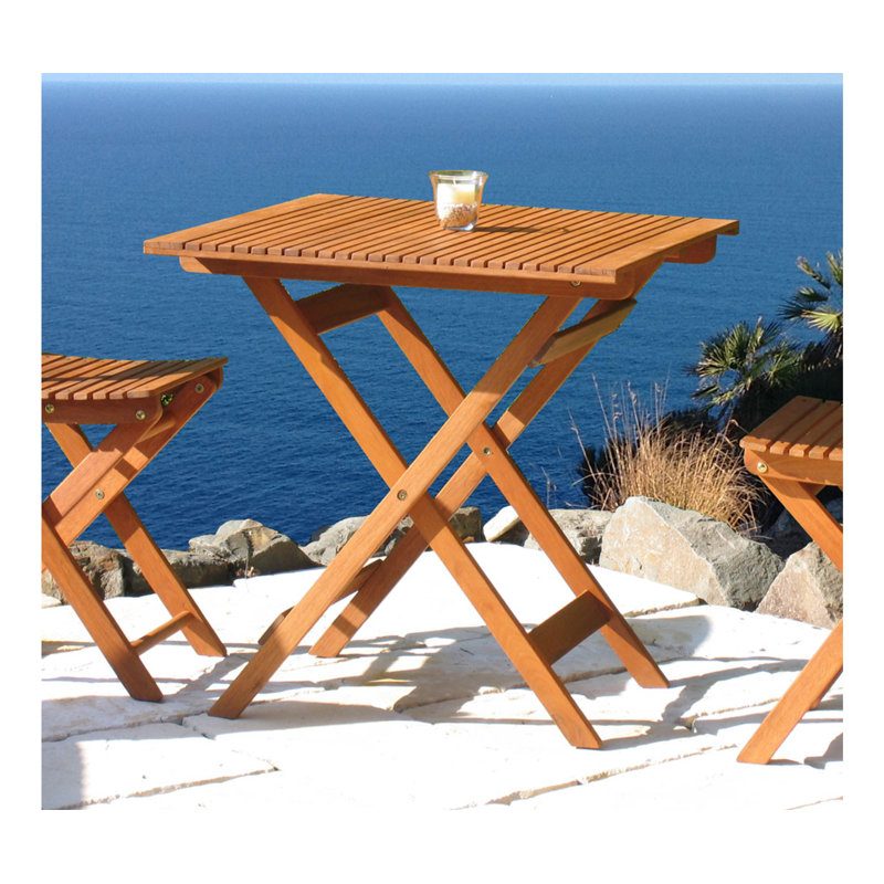 Kershner 2 - Person Wood Patio Dining Set with Square Table, Natural