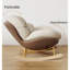 Chaise berçante moderne rembourrée