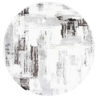 Keanu Abstract Gray/Dark Gray Area Rug