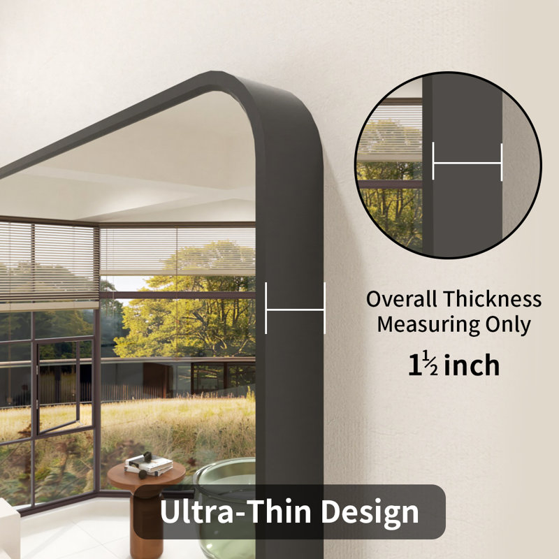 Lucha X P 36 po Miroir de salle de bain H , Matte Black