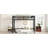 Twin  XL Size Metal Loft Bed, Loft Bed With Easy Climbing Ladder And Guardrails , Black