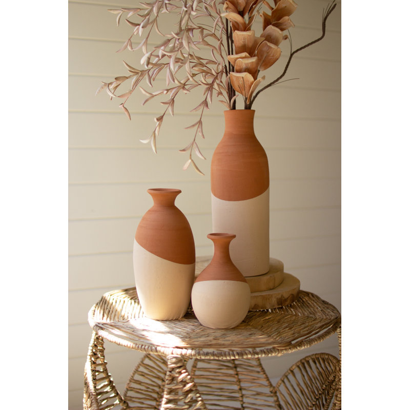 16'' Handmade Clay Table Vase