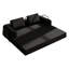 Canapé-lit convertible avec coussin cylindrique - Coussin en velours côtelé avec cadre de forme fixe pour le salon, la chambre à coucher, le salon, le studio-1365107037
