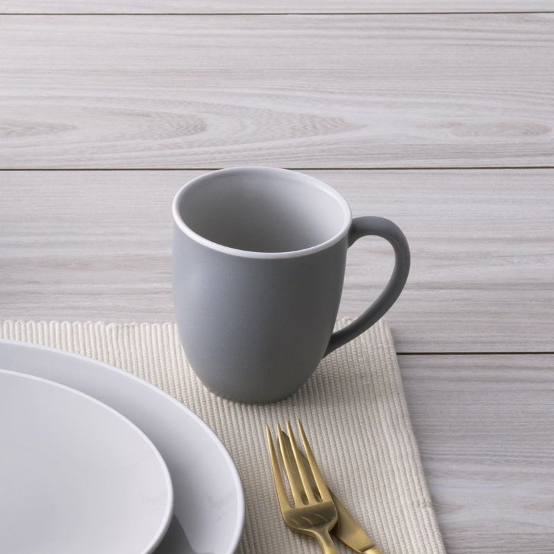 Noritake ColorTrio Coupe 4-Piece Place Setting, Slate