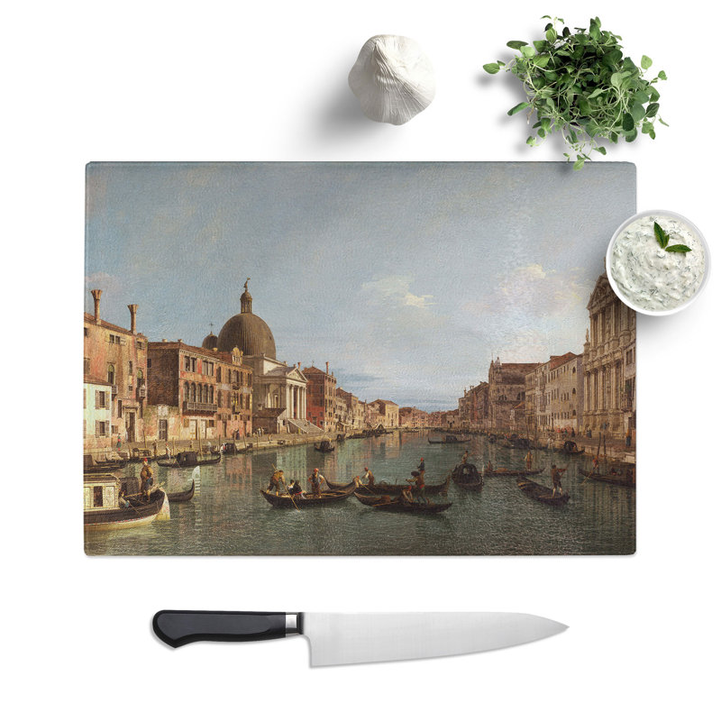The Grand Canal in Venice by Giovanni Canaletto Chopping Board, 28.5cm W x 39cm L