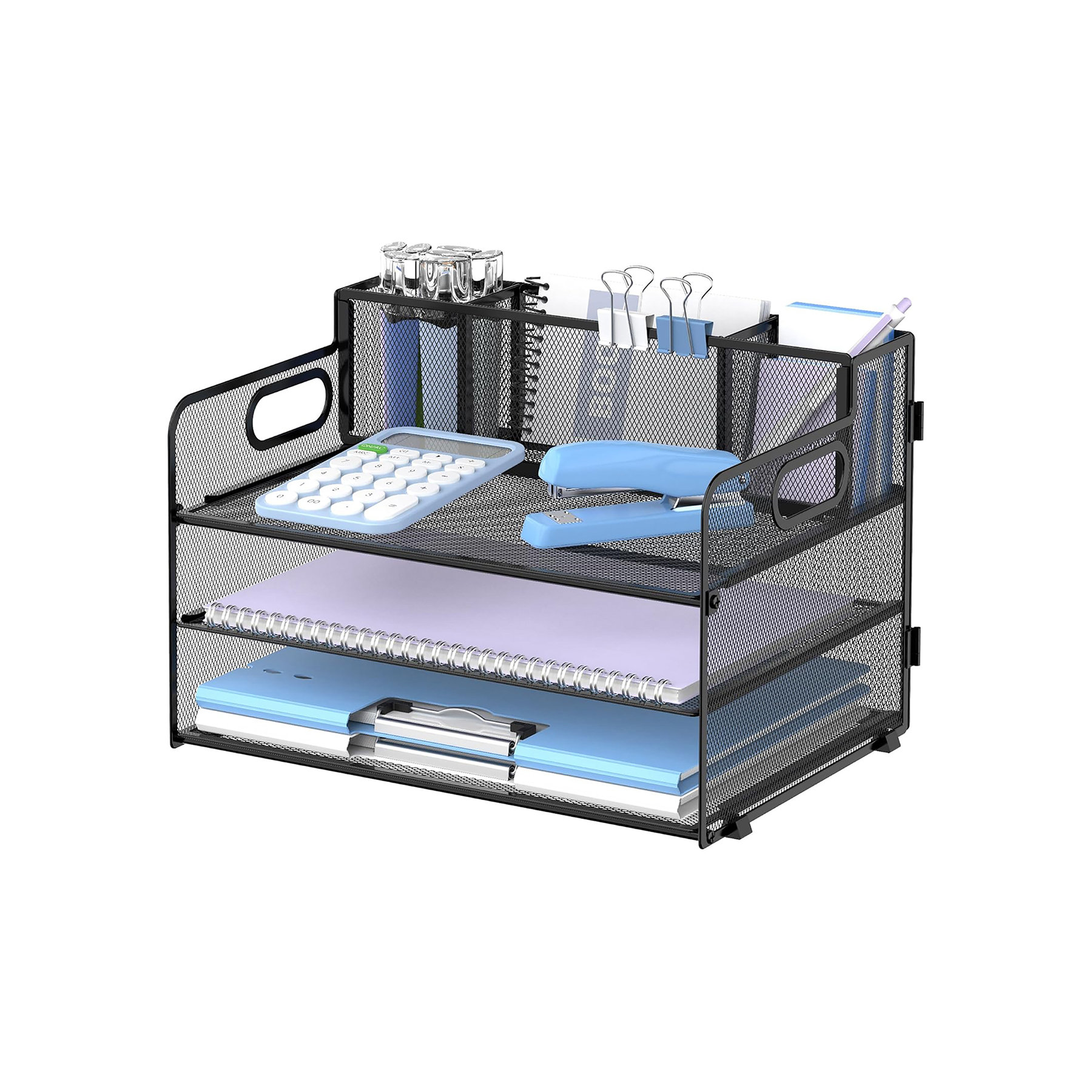 Inbox Zero 3-tier Stackable Desktop Mailbox And File Organizer | Wayfair