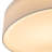 Dimmable LED Fabric Drum Flush Mount With Glass Diffuser