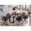 Marjory Acacia Metal Base Dining Table