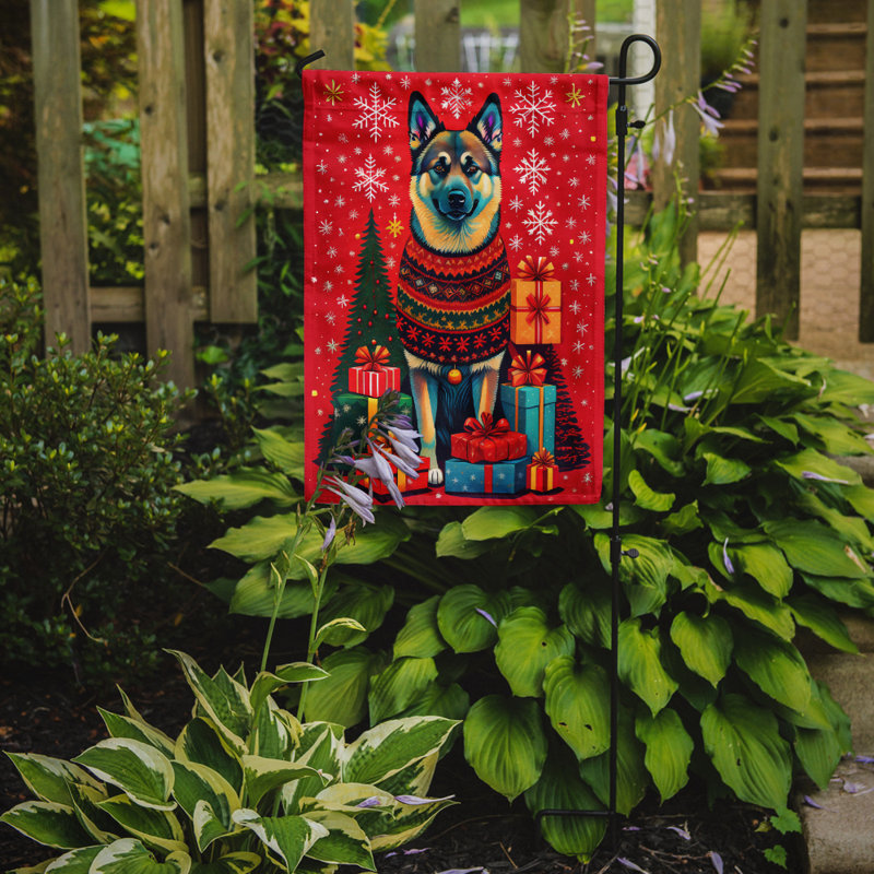 Drapeau de jardin en polyester double face H 15,5 po x l 11,25 po