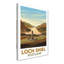 Loch Shiel, Scotland - Romantic Highlands Travel Poster, Misty Loch And Historic Tower. Giclee Print On Wrapped Canvas. Wall Art, Home Decor - Natural Landmarks, Scotland - Wrapped Canvas Print-601257967