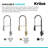 KRAUS Britt Touchless Sensor Commercial Single Handle Pull Down Kitchen Faucet-66764876