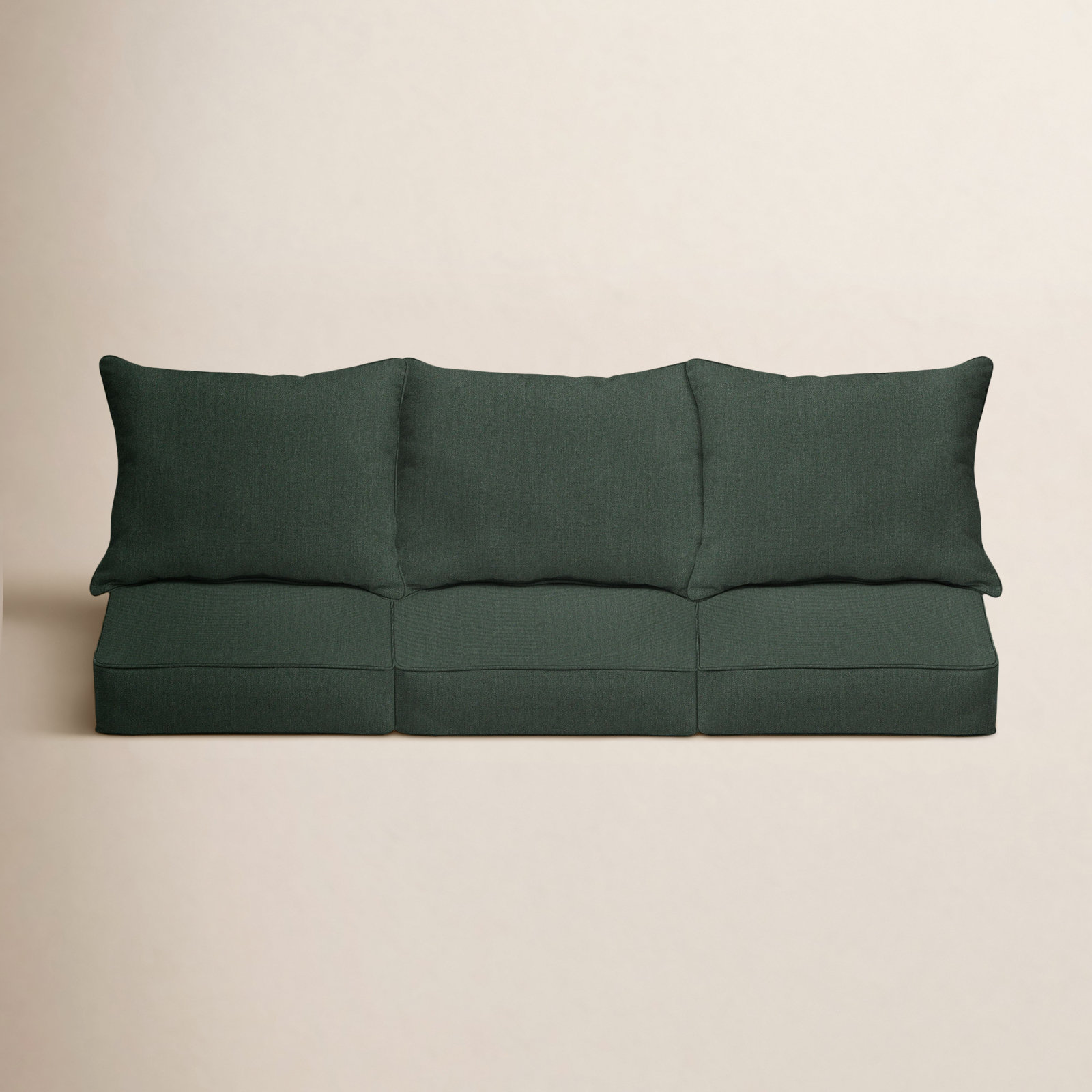 Davana Outdoor Sofa, Dark Green, 25" W x 25" D