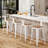 Metal Counter And Bar Stools-543955496-543955477