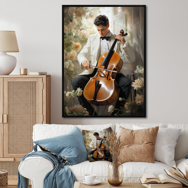 Yoshiki Music Sonata classique délicat, H 40 po x l 30 po x P 1,5 po, Cadre flottant noir