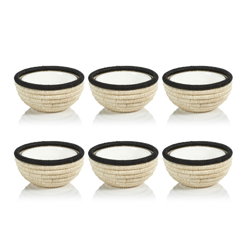 Desserte à condiments Matéria, H 3 po x l 6,25 po x L 6,25 po, Beige / noir