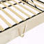 Lit de jour simple tapissier avec couchette escamotable, beige-129502980