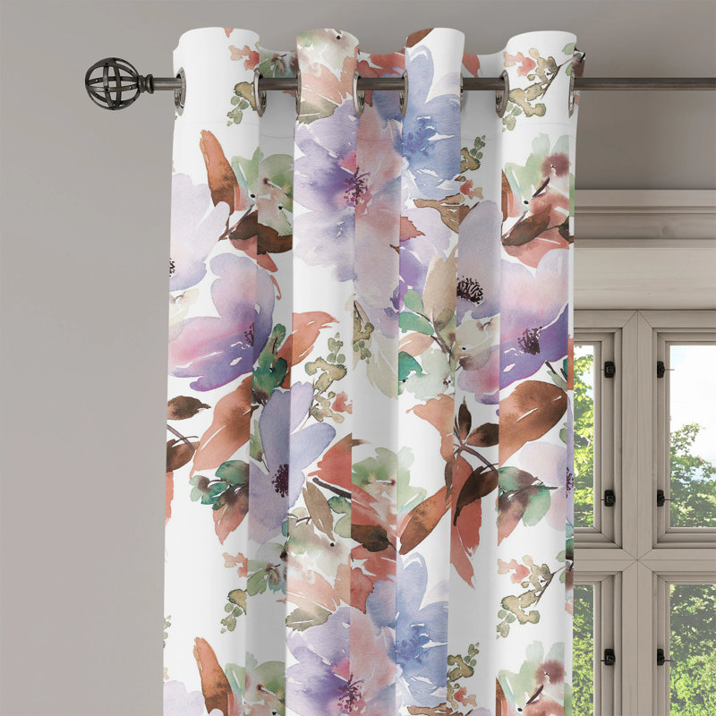 Lomonaco Semi Sheer Curtain Pair