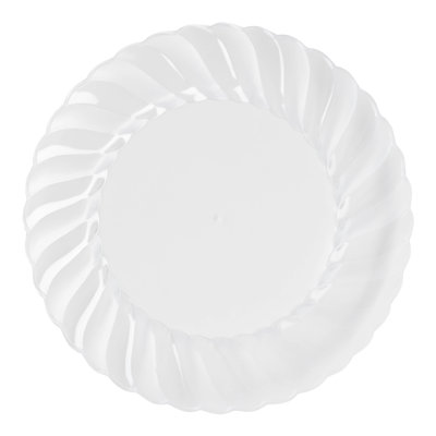 Clear Flair Plastic Dinner Plates (10.25")