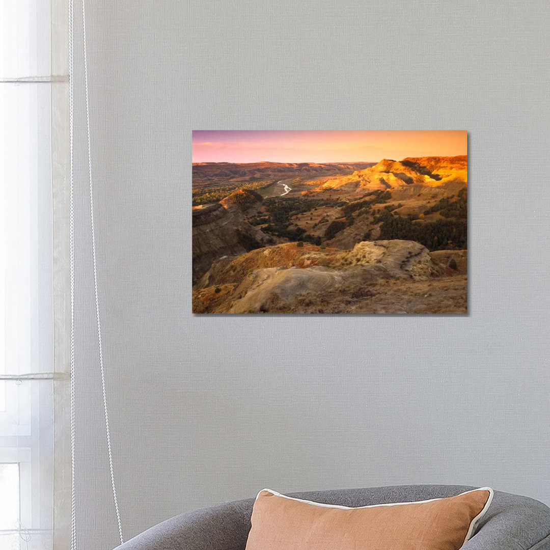 Little Missouri River, Theodore Roosevelt National Park, North Dakota by Tim Fitzharris - Wrapped Canvas Print