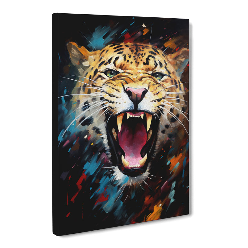 Leopard Action - Print, 50cm H x 35cm W x 3cm D
