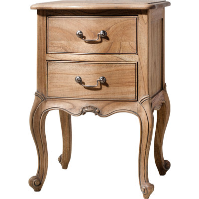 Cecilia 47cm W Solid Wood Bedside Table