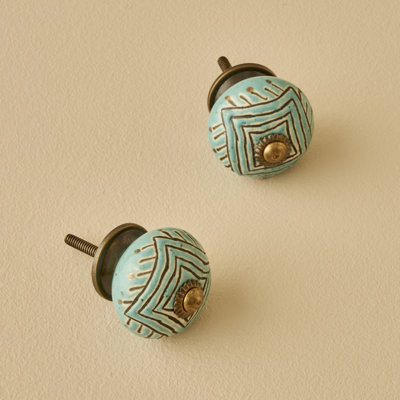Lyric Ceramic Cabinet Knob (Set Of 2)