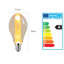 3W LED E27 Edison Screw Filament Ellips Non Dimmable LED Lamp In Warm White
