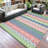 9' x 12' Reversible Outdoor Patio Rug, Waterproof Plastic Straw Weave, Foldable Lightweight Design, Easy-Clean Surface for Backyard, Deck, Camping and Beach-1733523248-1733523250