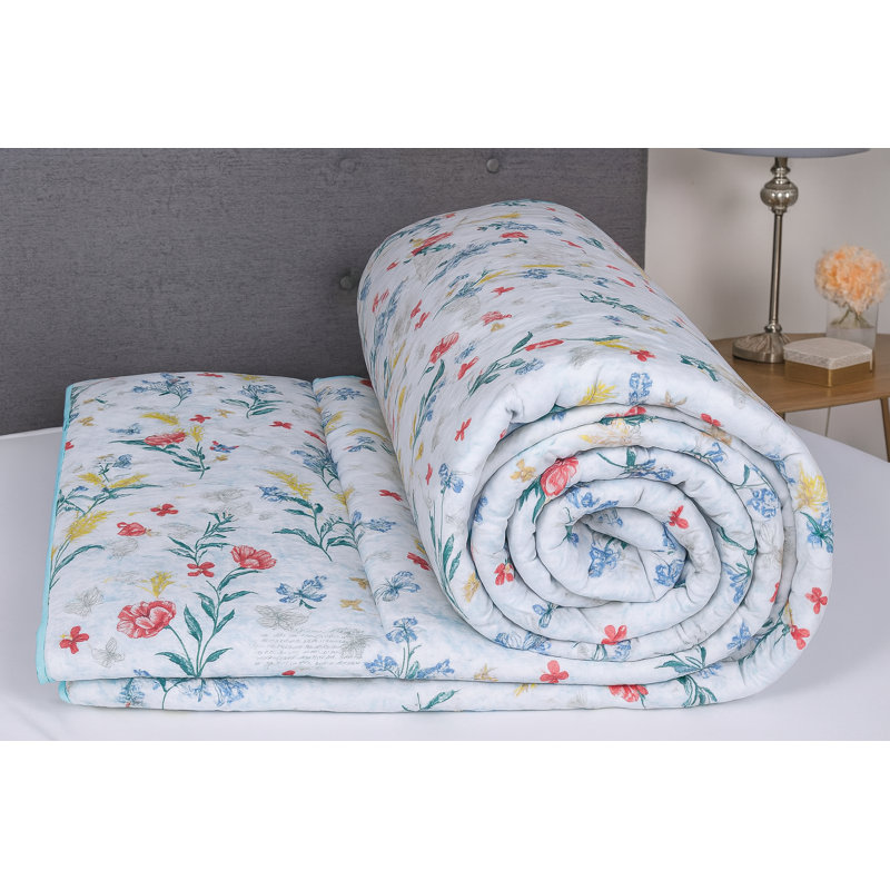 Cotton Blend Floral [EU ONLY] Duvet Cover Set with Pillowcases Included, Double Duvet Cover + 2 Standard Pillowcases