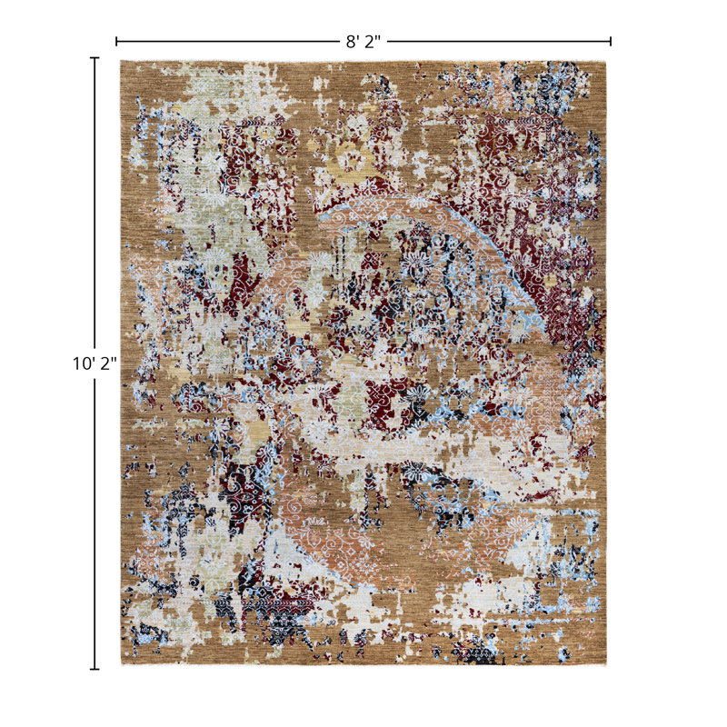 Overdyed One-of-a-Kind 8' 2" X 10' 2" Hand Knotted Area Rug
