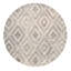 Modern Hand Tufted Geometric Area Rug in Silver / Ivory-1784681477