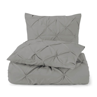 Ensemble de housse de couette en coton 300 Tc 8 attaches internes Fair Trade
