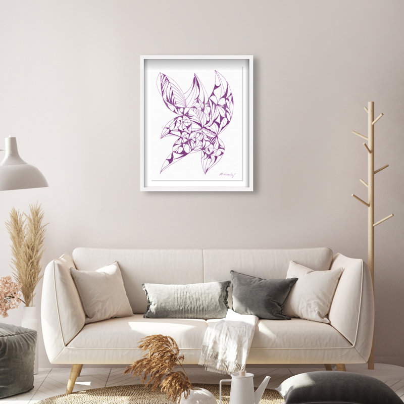 Manuel Roman - Starfish Shadowbox Abstract Print by Oliver Gal, Black Frame, 10 x 15, 46.5"H x 37.5"W, White Shadowbox