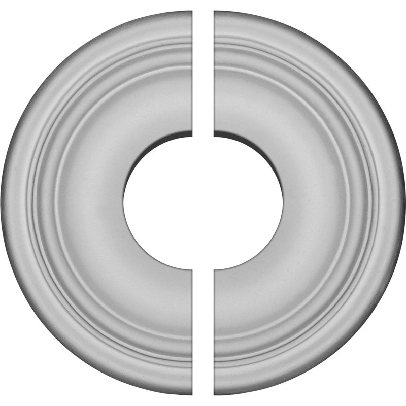 Médaillon de plafond Endurathane Maria, DE 9 5/8 po x P 3 1/2 po x P 1 1/8 po (convient aux auvents jusqu'à 3 1/2 po), apprêté en usine