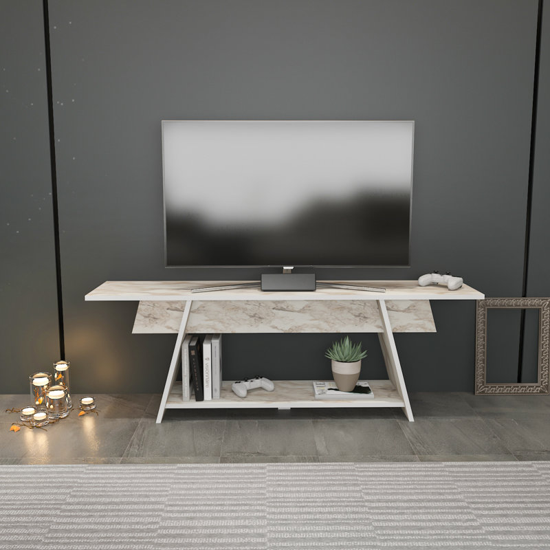 Bearnice 59" TV Stand for TVs up to 70", Ephesus Marble
