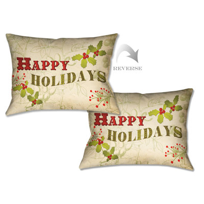 Coussin lombaire joyeux fêtes