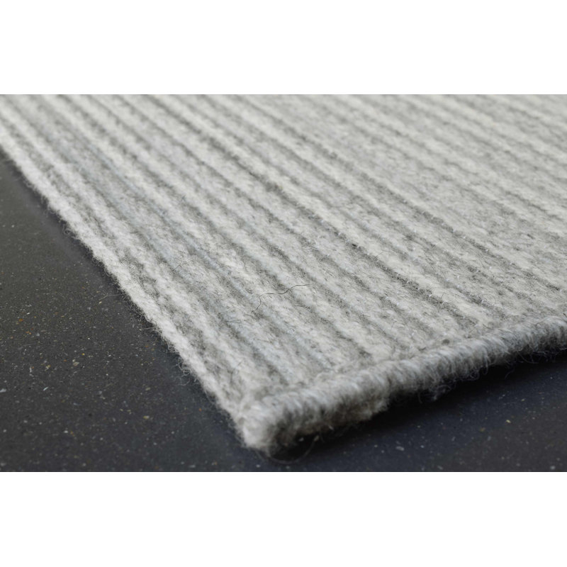 Liya Striped Wool Hand Woven Area Rug, Rectangle 200 x 290cm