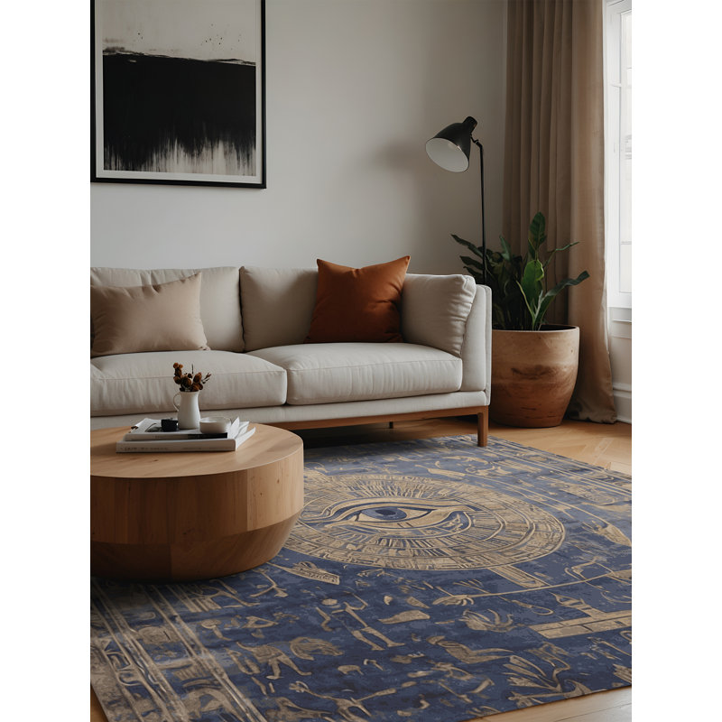 Tapis gris lavable à la machine, Carré 7 pi