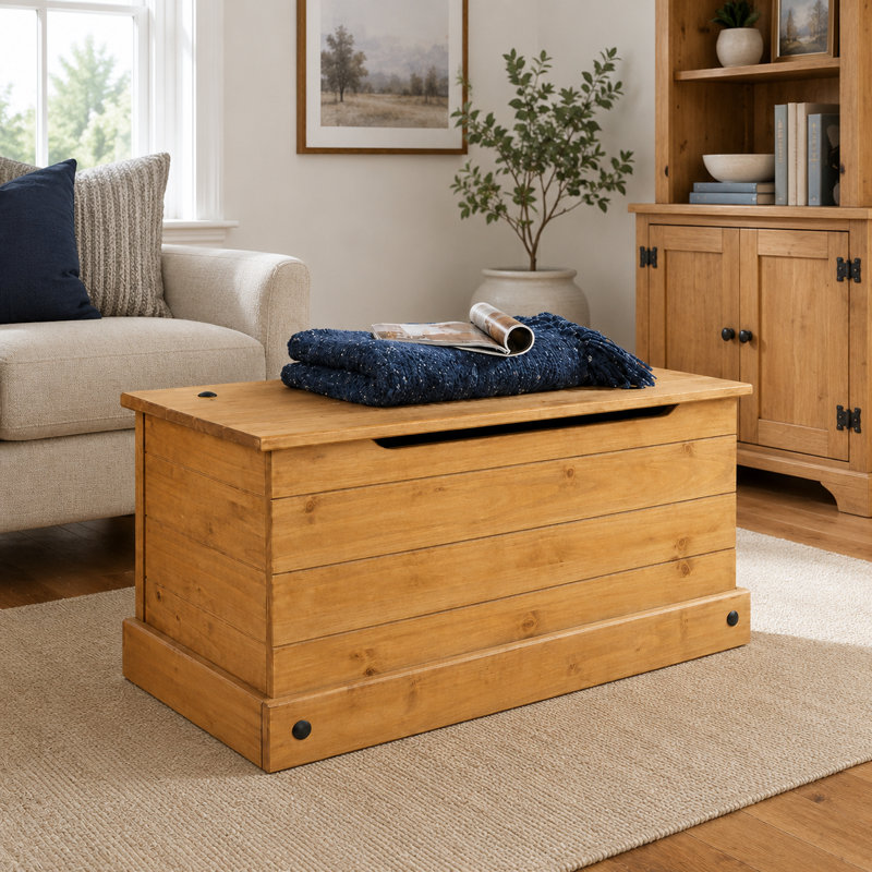 Milagro Blanket Chest Solid Wood