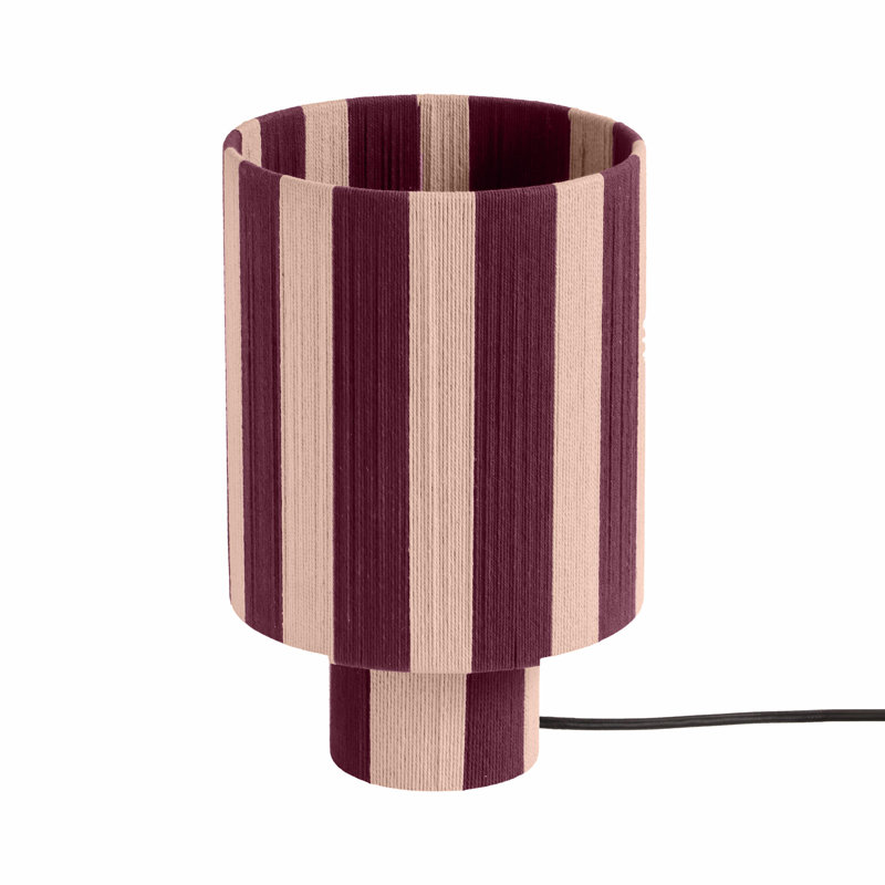Cotton Rope Table Lamp, Purple/Pink