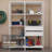 Madesa Garage Storage Rack with 2 Drawers and Open Shelves 51"L Multiuse Modular Organization Cabinet for Tools - White-408444057