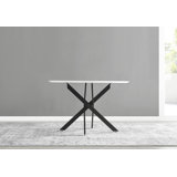 Tierra White Gloss Nest Legged Dining Table